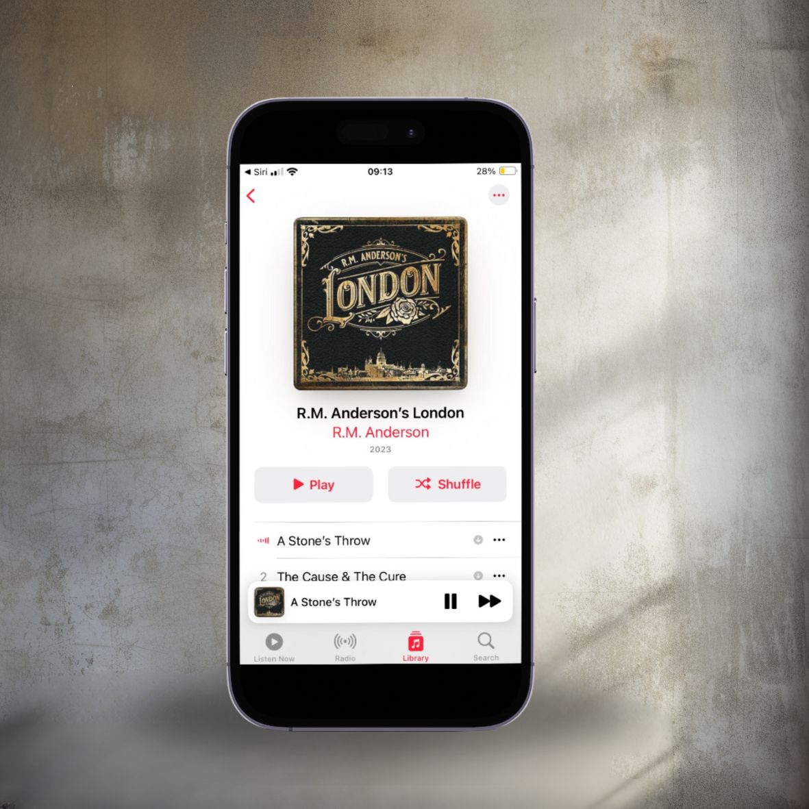 'R.M. Anderson's London' Digital Album Download PLUS Digital Audiobook